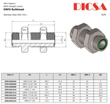 O'ring Sealing Bulkhead, BH/ORFS | TTA Hydraulics