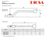 Ball Valve Handle Hex, BVS/Handle/HEX | TTA Hydraulics