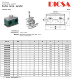 Clamps Double Tube | TTA Hydraulics