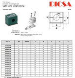 Clamps Single Light Duty | TTA Hydraulics