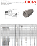 Standpipe Adaptor to Metric WD, L-Series, EGE/LM-wd | TTA Hyd