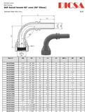 BSP Female Elbow Hose End | TTA Hydraulics