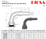 NPT Female to 90° Hose End HNF/90 | TTA Hyd