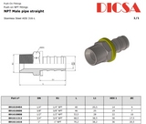 NPT Male to Push Lock Hose End, HPNM | TTA Hydraulics