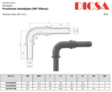 Standpipe 90° Inch to Hose End, HSPI-90 | TTA Hyd