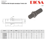 Standpipe Straight Metric Double Hex to Hose End | TTA Hyd