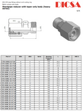 Tube End Reducers, S-Series, KOR-S | TTA Hyd
