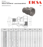 BSP Male to Female Swivel Adaptor, MB-FB-STR-SWIV