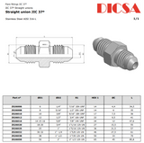 JIC Male Adaptor, MJ | TTA Hydraulics