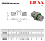 SAE Male Adaptor, MSAE | TTA Hyd