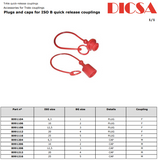 Quick Coupling Dust Plug, QC-Plug, ISO-B | TTA Hydraulics