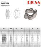 Flange Halves 3000 and 6000 Series | TTA Hydraulics