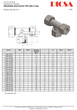 Tube Stud Branch T-Piece Adjustable, S Series, EVT