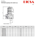 Test Point Metric L&S Series, Metallic Cap, TP/LS |TTA Hydraulics