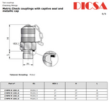 Test Point Metric Metallic Cap, TP/M |TTA Hydraulics