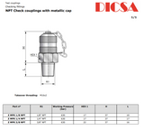 Test Point NPT Metallic Cap, TP/N |TTA Hydraulics