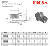 NPT Male Weldon, with Guide | TTA Hyd