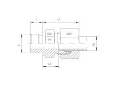 Straight Connector to BSP, L Series, omd | TTA Hydraulics